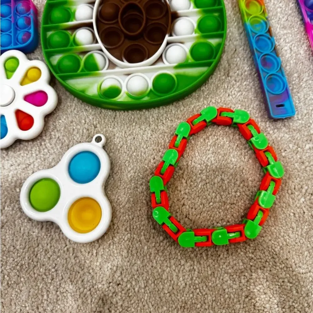 Rainbow Pop Fidget Toy Set